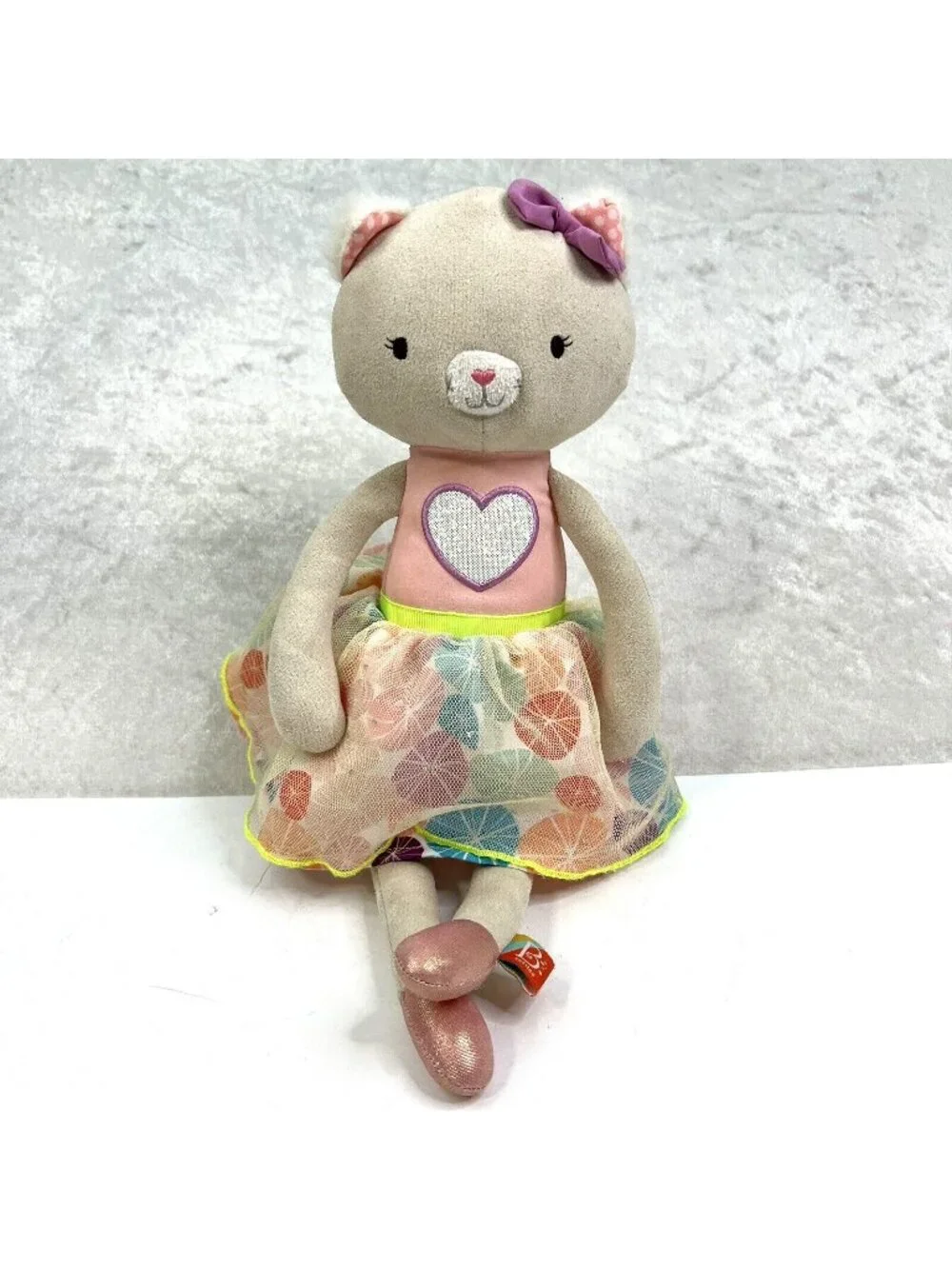 B SOFTIES TOYS Pink CALI CAT Tippy Toes Ballerina Dancer 15